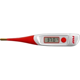 reer 9840 Digitales Fieberthermometer mit flexibler und vergoldeter Messspitze -