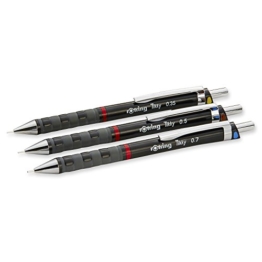 rOtring 801310 Tikky Druckbleistift (black Barrel, 3-teiliges Set) -