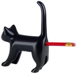 Sharp End Katzen Bum Anspitzer Neuheit Spaß-Geschenk Gadget - Schwarz -