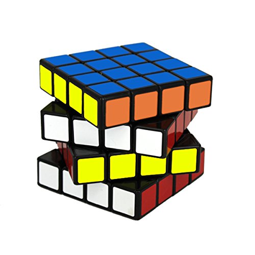 Speed Cube 4x4 - schwarz - 4x4x4 Zauberwürfel Speedcube - Cubikon Typ Cheeky Sheep -