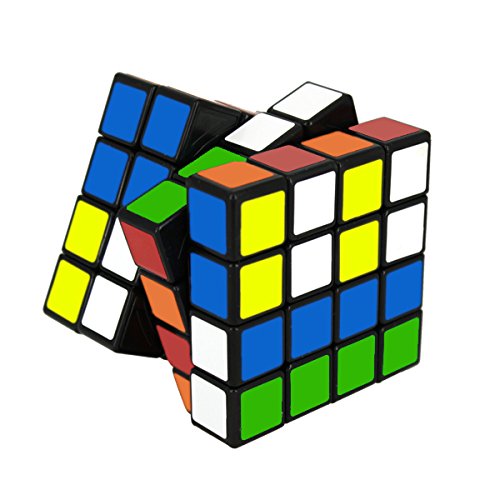 Speed Cube 4x4 - schwarz - 4x4x4 Zauberwürfel Speedcube - Cubikon Typ Cheeky Sheep -