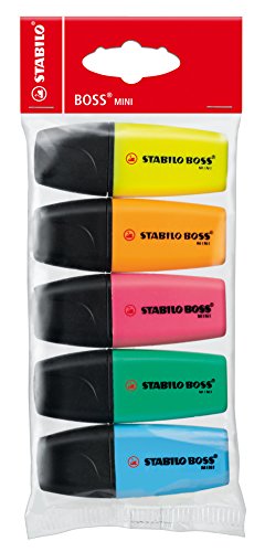 STABILO BOSS MINIpop 5er Set - Textmarker -