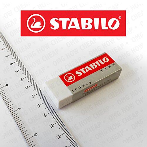 Stabilo Legend Kunststoff-Radiergummi, Weiß, 20 Stück -