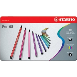 STABILO Pen 68 40er Metalletui - Filzstift -