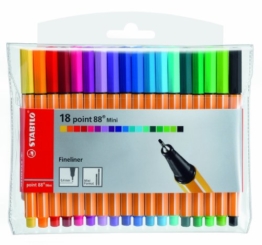 STABILO point 88 Mini 18er Etui - Fineliner -