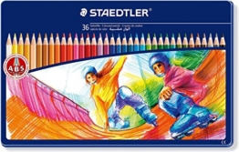 Staedtler Buntstifte Noris Club, erhöhte Bruchfestigkeit, sechskant, Set mit 36 brillanten Farben, ABS-System, kindgerecht nach DIN EN71, umweltfreundliches PEFC-Holz, Made in Germany, 145 SPM36 -