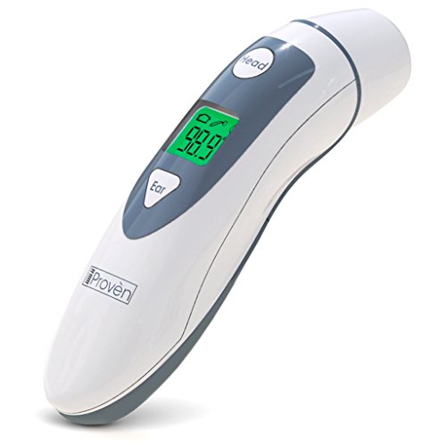 Stirn und Ohr Fieberthermometer - Genehmigt von CE, professionelle Thermometer iProven DMT-489 - unübertroffene Leistung kombiniert mit verbesserter Technologie (2016) -