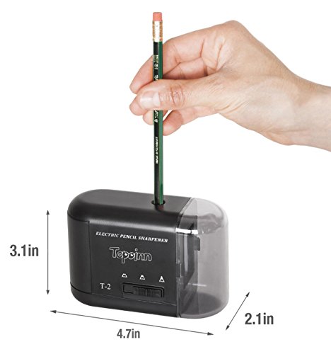 Tepoinn Adapter & Akku & USB 3-in-1 Elektrischer Bleistiftspitzer, Nib 3 Schärfeeinstellung, Modell V-5 (V5) -
