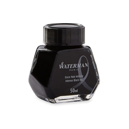 Waterman S0110710 Füllfederhaltertinte (Intense Black) im 50 ml Tintenfass -