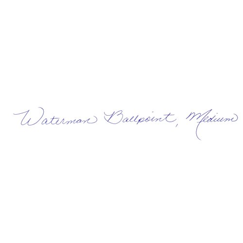 Waterman S0920470 Hémisphère-Kugelschreiber (Strichstärke M, edelstahlfarben mit Palladiumzierteilen, blaue Tinte) -