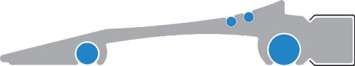 Wedo 525430 Schneidelineal (aus Aluminium, mit Stahlkante und rutschsicherer Gummieinlage, 30 cm) -