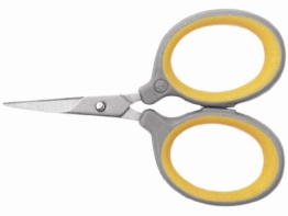 Westcott E-30420 00 Titanium Super Softgrip Schere, 6 cm, grau-gelb -