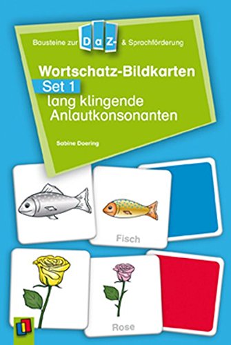 Wortschatz-Bildkarten - Set 1:  lang klingende Anlautkonsonanten (Bausteine zur DaZ- und Sprachförderung) -