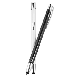 WPRO Toccara - Kugelschreiber & Eingabe-Stift 2in1 2-Stück Set - Smartphone & Tablet dünne 3D Touch-screen Stylus-Pen Spitze Mix -