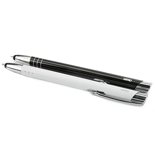 WPRO Toccara - Kugelschreiber & Eingabe-Stift 2in1 2-Stück Set - Smartphone & Tablet dünne 3D Touch-screen Stylus-Pen Spitze Mix -