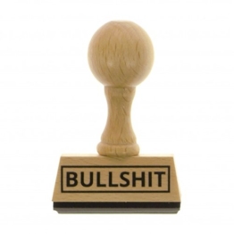 Der Bullshit Holzstempel -