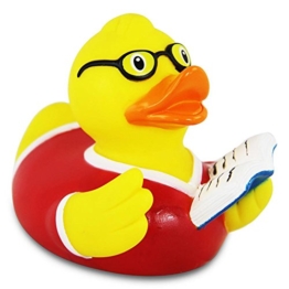 HC-Handel 916752 Vinyl Badeente Lehrer Gummiente 8 cm -
