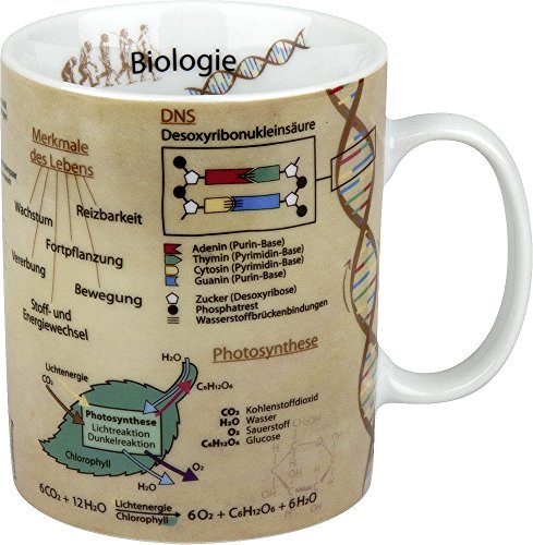 Könitz K1153301624 Kaffeebecher Wissensbecher "Biologie" -