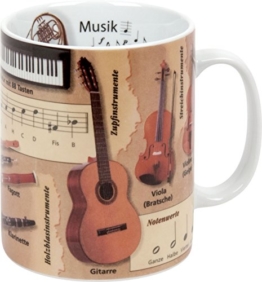 Könitz K1153301830 Kaffeebecher Wissensbecher "Musik" -