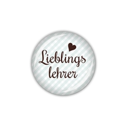 lijelove Buttons, 04-022Y, "Vichy" Lieblingslehrer, hellblau, 25 mm -