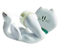 Scotch CAT-810 Handabroller (inkl. 1 Rolle Klebeband, 19 mm x 8,9 m) weiß -